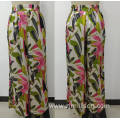 Summer Smooth Multi Color Splicing Wide Leg Pants